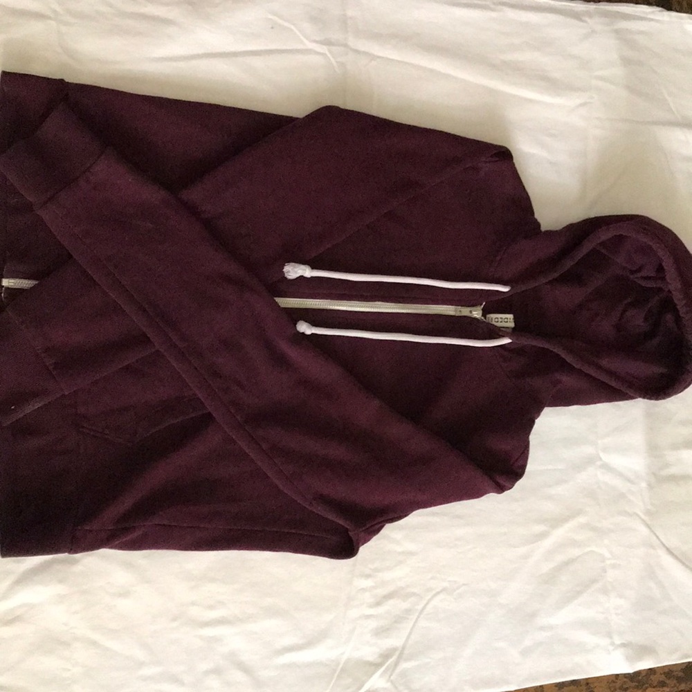 Maroon zip up